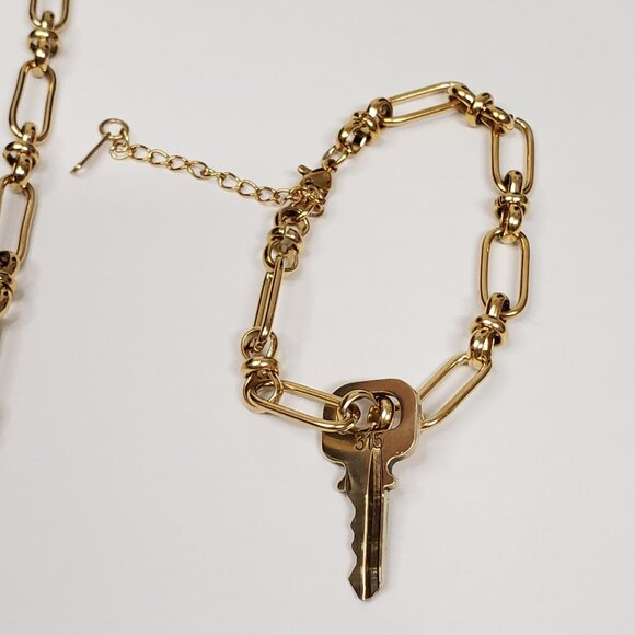 Authentic Louis Vuitton Padlock w/unbranded Stainless Steel Necklace & Bracelet - Picture 13 of 16